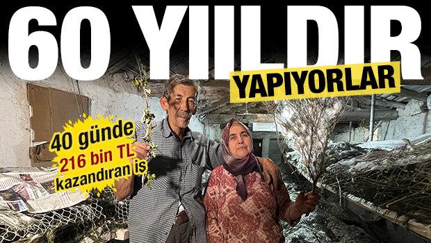 60 yıldır bu işi yapıyor! 40 g&uuml;nde 216 bin TL kazandı 
