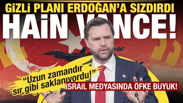 Gazeteci Shenhav: JD Vance gizli planı Cumhurbaşkanı Erdoğan'a sızdırdı