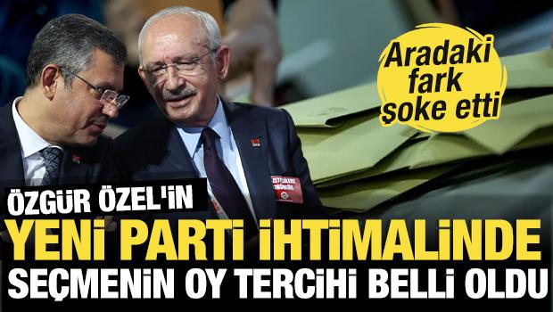 &Ouml;zg&uuml;r &Ouml;zel'in yeni parti ihtimalinde se&ccedil;menin oy tercihi belli oldu