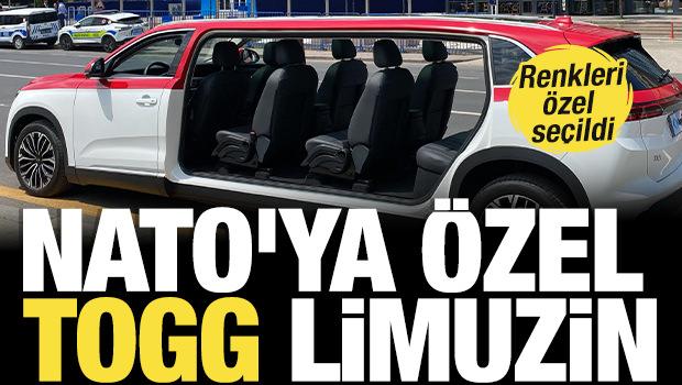 İlk kez Ankara'da sokağa indi! NATO'ya &ouml;zel Togg limuzin