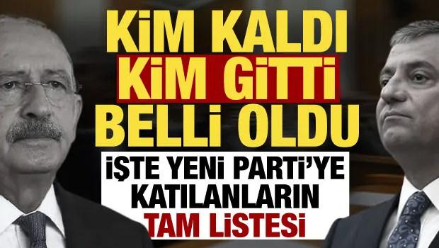 91 vekil istifa etti! İşte Yeni Parti'ye katılan isimlerin tam listesi...  
