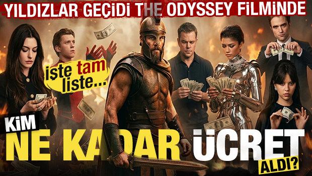 Yıldızlar ge&ccedil;idi 'The Odyssey' filminde kim ne kadar &uuml;cret aldı? İşte tam liste...