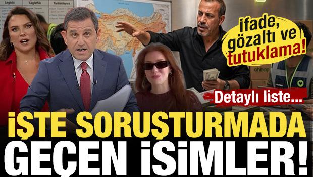 İfade, g&ouml;zaltı ve tutuklama! İşte Ahbap soruşturmasındaki isimler! Detaylı liste....