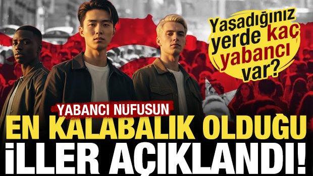 Yabancı n&uuml;fusun en fazla olduğu iller a&ccedil;ıklandı! İşte yaşadığınız yerdeki yabancı sayısı