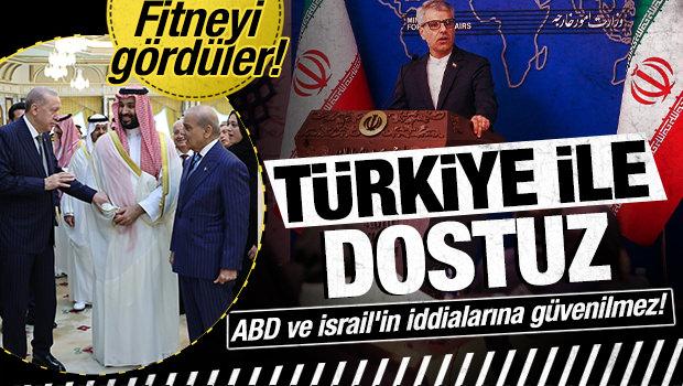 İran'dan Mekke İttifakı a&ccedil;ıklaması! Bekayi: T&uuml;rkiye ile dostuz, ABD'nin iddiasına g&uuml;venilmez!