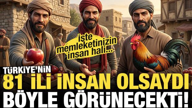 T&uuml;rkiye&rsquo;nin 81 İli insan olsaydı işte b&ouml;yle g&ouml;r&uuml;necekti! İşte memleketinizin insan hali...