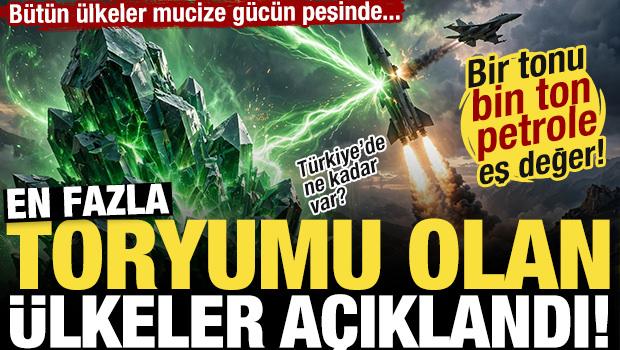 En fazla toryuma sahip &uuml;lkeler a&ccedil;ıklandı! Bir tonu bin ton petrole eşit! T&uuml;rkiye ka&ccedil;ıncı?