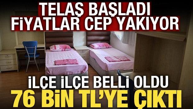 İstanbul'da il&ccedil;e il&ccedil;e fiyatlar belli oldu, &uuml;niversitelilerin yurt telaşı başladı