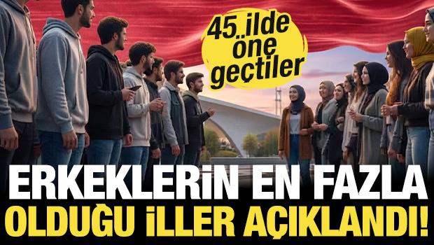 T&uuml;rkiye'nin n&uuml;fusu arttı! İşte erkek ve kadın n&uuml;fusun en &ccedil;ok olduğu iller