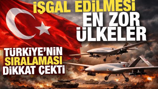 T&uuml;rkiye&rsquo;nin sıralaması dikkat &ccedil;ekti! İşgal edilmesi en zor olan &uuml;lkeler belli oldu