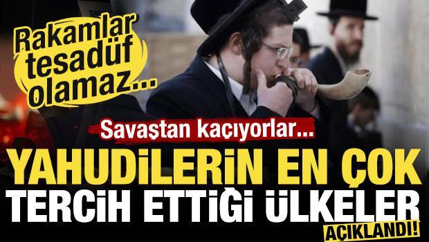Yahudilerin en &ccedil;ok tercih ettiği &uuml;lkeler a&ccedil;ıklandı