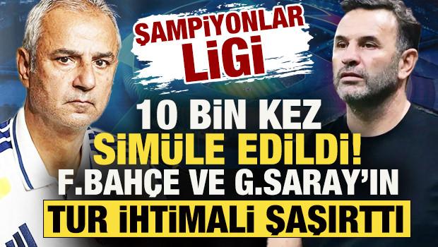 Şampiyonlar Ligi 10 bin kez sim&uuml;le edildi! F.Bah&ccedil;e ve G.Saray&rsquo;ın tur ihtimali şaşırttı
