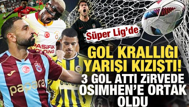 Osimhen zirvede, Salah ve Vlahovic peşinde! S&uuml;per Lig gol krallığında son durum