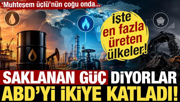 ABD'yi ikiye katladı! 'Saklanan g&uuml;&ccedil;' diyorlar! İşte en fazla &uuml;reten &uuml;lkeler!