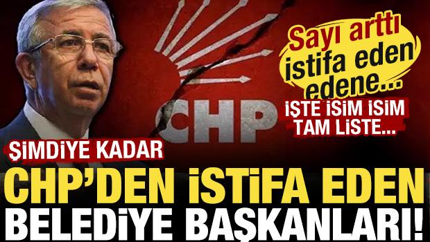 İstifa eden edene... İşte şimdiye kadar CHP'den istifa eden belediye başkanları...