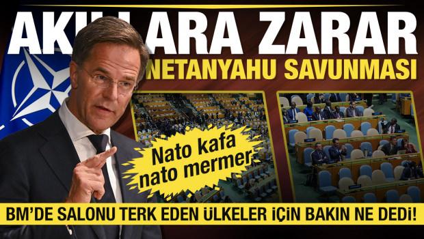 Rutte'den BM Genel Kurulunu terk eden &uuml;lkelere Netanyahu tepkisi