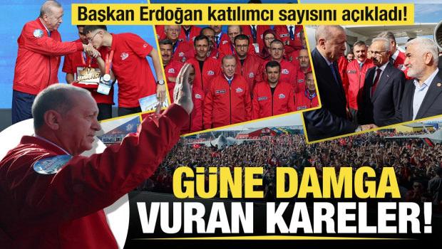 İstatistikler yerle bir oldu! 1 milyon 600 bin gen&ccedil; sahaya indi! Başkan Erdoğan duyurdu