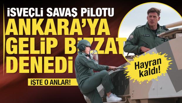 İsve&ccedil;li savaş pilotu Villman T&uuml;rkiye'nin tank avcısına hayran kaldı
