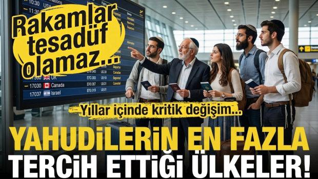Yahudilerin en &ccedil;ok tercih ettiği &uuml;lkeler a&ccedil;ıklandı! İşte &uuml;lke &uuml;lke o liste...