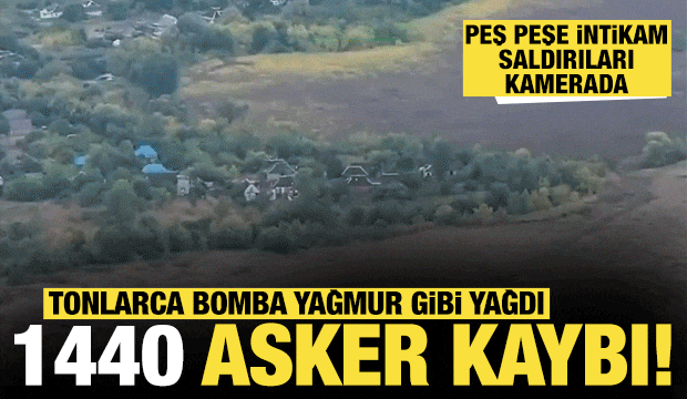 Son 24 saatte 1440 asker kaybı! Rusya-Ukrayna savaşında tonlarca bomba yağan anlar kamerada