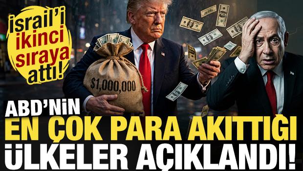 ABD'nin en &ccedil;ok para akıttığı &uuml;lkeler a&ccedil;ıklandı! İsrail'i ikinci sıraya attı...