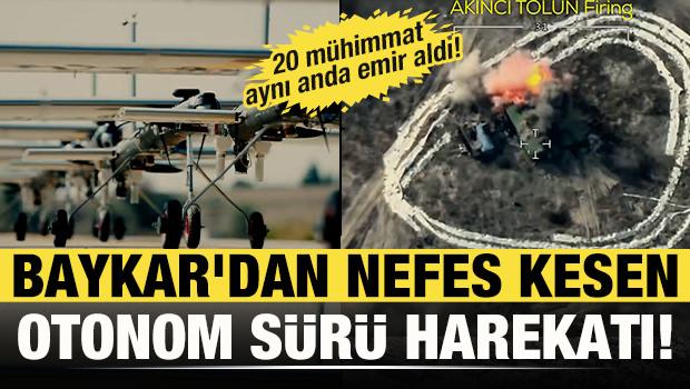 Baykar imzalı İHA'lardan tarihi s&uuml;r&uuml; harekatı: Havada 20 m&uuml;himmat aynı anda emir aldı!