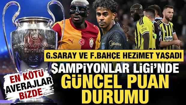 Şampiyonlar Ligi'nde g&uuml;ncel puan durumu sıralaması! G.Saray ve F.Bah&ccedil;e ka&ccedil;ıncı sırada?