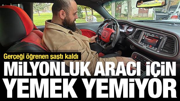 Asgari &uuml;cretle &ccedil;alışıyor, milyonluk aracı i&ccedil;in yemek yemiyor... 
