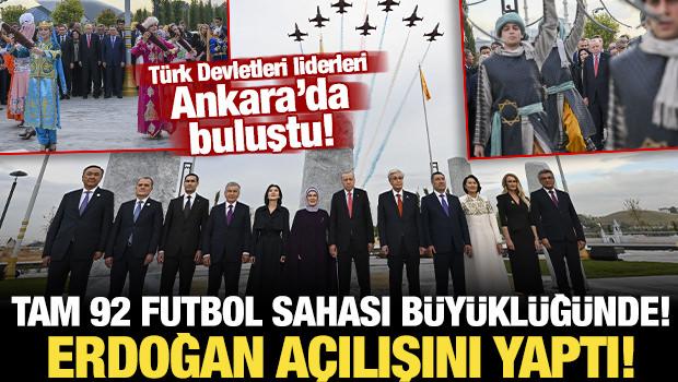 Ankara'ya 645 bin metrekarelik yeni yaşam alanı: Erdoğan a&ccedil;ılışını yaptı! Renkli kareler
