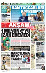 27 Ağustos 2026 Akşam Gazetesi Manşetleri