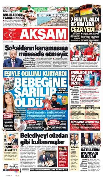 02 Haziran 2026 Akşam Gazetesi Manşetleri