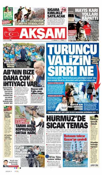 05 Mayıs 2026 Akşam Gazetesi Manşetleri