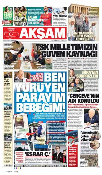 06 Ağustos 2026 Akşam Gazetesi Manşetleri