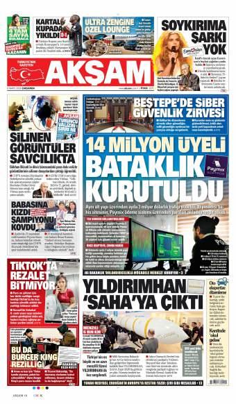 06 Mayıs 2026 Akşam Gazetesi Manşetleri