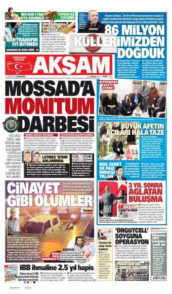08 Şubat 2026 Akşam Gazetesi Manşetleri