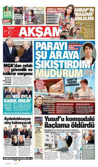 07 Ağustos 2026 Akşam Gazetesi Manşetleri