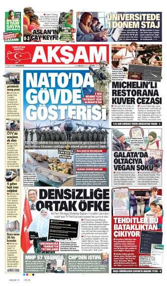 10 Şubat 2026 Akşam Gazetesi Manşetleri