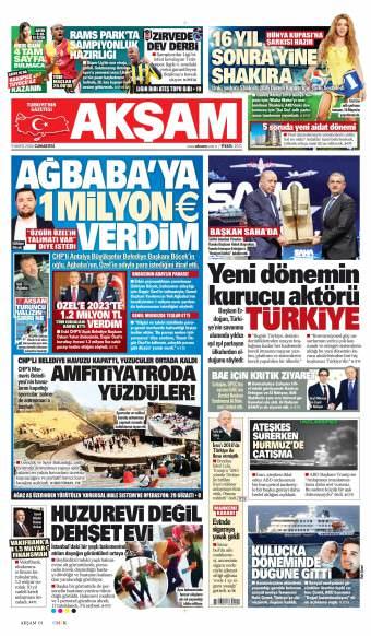 09 Mayıs 2026 Akşam Gazetesi Manşetleri