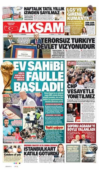 10 Haziran 2026 Akşam Gazetesi Manşetleri