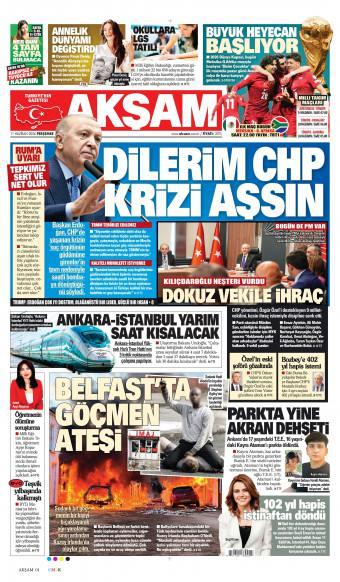11 Haziran 2026 Akşam Gazetesi Manşetleri