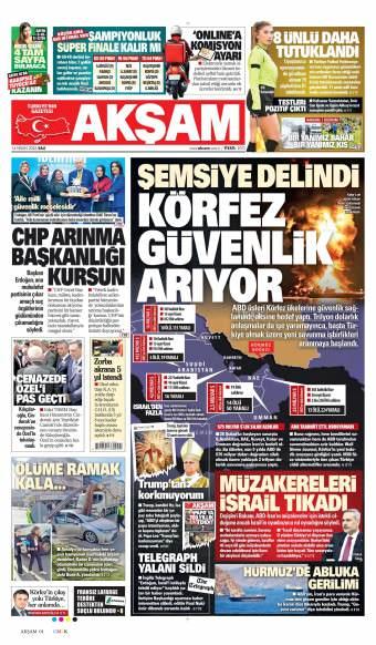 14 Nisan 2026 Akşam Gazetesi Manşetleri