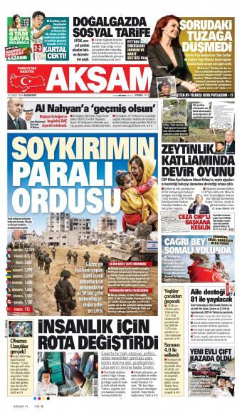 17 Şubat 2026 Akşam Gazetesi Manşetleri