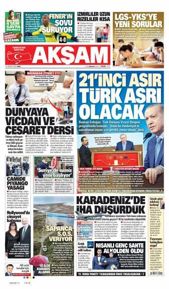 16 Aralık 2025 Akşam Gazetesi Manşetleri