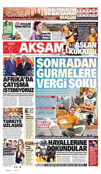 19 Şubat 2026 Akşam Gazetesi Manşetleri
