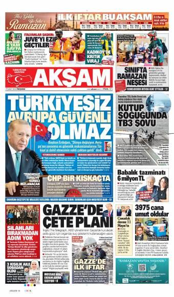 20 Şubat 2026 Akşam Gazetesi Manşetleri