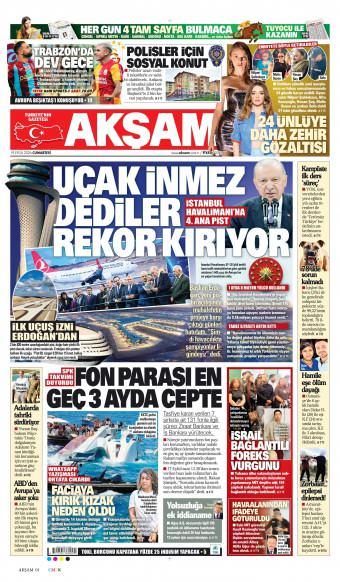 19 Eylül 2026 Akşam Gazetesi Manşetleri