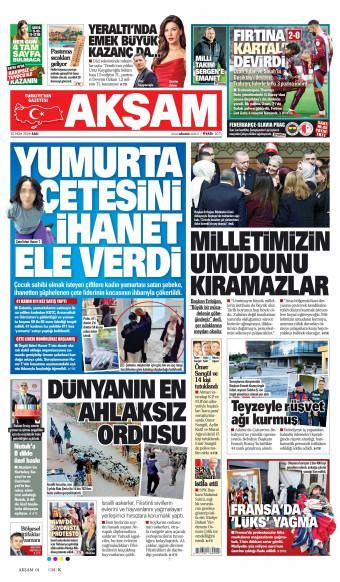 21 Ekim 2026 Akşam Gazetesi Manşetleri