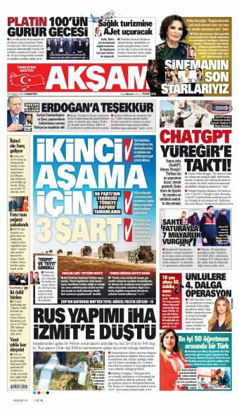 20 Aralık 2025 Akşam Gazetesi Manşetleri