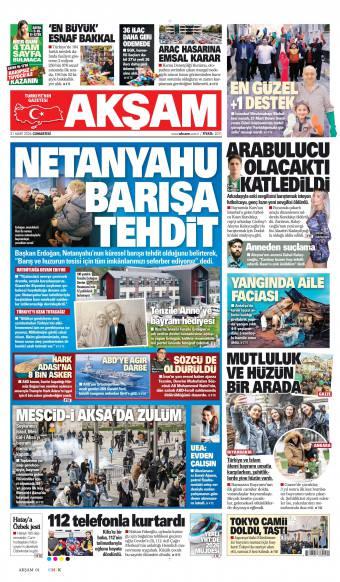 21 Mart 2026 Akşam Gazetesi Manşetleri