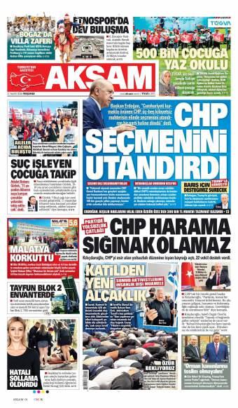 21 Mayıs 2026 Akşam Gazetesi Manşetleri